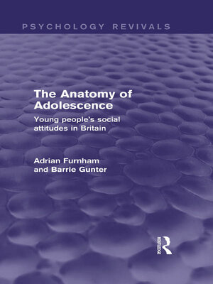 cover image of The Anatomy of Adolescence (Psychology Revivals)